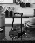 Yamazaki Home 2249 Tower Ladle Holder Lid Stand For Utensils In Kitchen Black. Fixed Price $21.17.