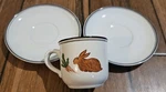 Villeroy Boch Design Naif Demitasse Espresso Coffee Tea 1 Cup 2 Saucers Set. Fixed Price $36.99.