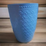 Pioneer Woman Blue Utensil Holder 7X5X7 New Never Used Kitchen Crock Organizer. Fixed Price $17.99.