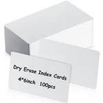 Harloon 100 Pcs Dry Erase Index Cards 4 6 Laminated Inch, White. Fixed Price $18.99.