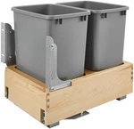 Rev-a-shelf 4WCBM-18DM-2 Wood Classics 14-1/4"W Double 35 Qt Maple. Fixed Price $421.99.