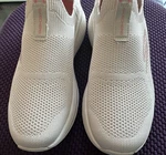 Skechers Martha Stewart Women's Slip-ins Air-cooled Max Cushioning Cream 8M. Fixed Price $44.00.