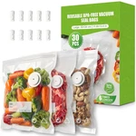 Riwusi 30PCS Reusable Vacuum Sealer Bags For Food With Air Valve & 10 Cl.... Fixed Price $39.22.