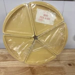 Vintage Rubbermaid Wedge Peek Bin Gold 5 Canister Set JB1-2443 Lazy Susan New. Fixed Price $39.95.
