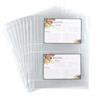 Samsill 25 Pack Clear 4X6 Recipe Card For 8.5 11. Fixed Price $11.89.