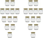 2OZ Glass Jar With Gold Lid For Honey Jam Spice Pack Of 24 Sets. Fixed Price $23.52.
