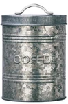 Amici Home Rustic Kitchen Coffee Metal Canister Galvanized Storage. Fixed Price $9.00.