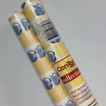 2 Vtg 1999 Con-tact Yellow Blue Kettles Kitchen Self Adhesive Shelf Drawer Liner. Fixed Price $24.99.