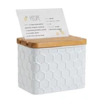 Recipe Box With Cards And Dividers Set 4X6 Holder For Kitchen Counter .... Fixed Price $41.55.