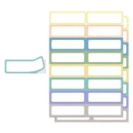 240 Removable Labels Waterproof For Jars & Freezer Containers 1X3 Tear-proo.... Fixed Price $13.11.