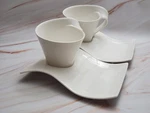 Villeroy & Boch Modern Coffee Cups Mugs Saucer Set 2 Excellent Condition. Fixed Price $29.00.