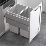 Hafele Us Cargo 21 Pull-out Waste Bin Sorter X 42L (84L Total) Soft-close. Fixed Price $450.00.
