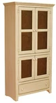 Amish Farmhouse Pantry Cabinet Solid Wood Kitchen Storage Tin Doors. Fixed Price $1299.00.