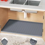 Under Sink Mat For Kitchen Silicone Waterproof Liner Flexible Ca. Fixed Price $29.31.