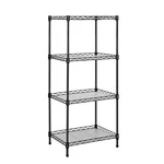 Best 4-TIER Wire Shelving Black Heavy Duty Shelf Kitchen Storage Shelve.... Fixed Price $67.69.