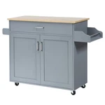 Rolling Kitchen Trolley Island Cart Storage Organizer With Towel Spice Rack. Fixed Price $119.99.