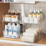 Fabspace Pull-out Home Organizer, 2 Pack Tier Clear Bathroom. Fixed Price $36.66.