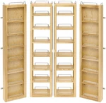 Rev-a-shelf 4WP18-51-KIT Wood Classics 12"W X 51"H Swing Out Maple. Fixed Price $900.22.