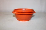 Tupperware Servalier 1327-3 Harvest Orange Matching Sunburst Lid 812-36 Vintage. Fixed Price $9.99.