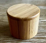 Totally Bamboo Salt Cellar Storage Box With Magnetic Swivel Lid. Fixed Price $8.00.