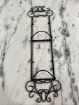 Southern Living Harrison Vertical Plate Rack 40499 Black Metal Wall Mounted. Fixed Price $24.99.