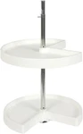 Knape & Vogt PKN18ST-W Kidney Shaped Polymer Lazy Susan Cabinet Organizer. Fixed Price $60.00.