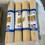 Lot Of 4 Magic Grip Shelf Liner Non Adhesive Slip Protector 12" X 5' Roll. Fixed Price $19.99.