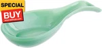 Glass Spoon Rest, 8 X 3.5 1.25, Green. Fixed Price $19.21.