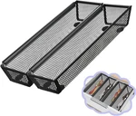 Drawer Organizer, Mesh With 12*3*2 Inches, BLACK(2PCS). Fixed Price $17.30.