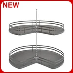 Rev-a-shelf Contemporary Double Tier 32" Kidney Shaped Lazy Susan R31. Fixed Price $189.99.