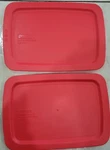 Pyrex 232-PC 11" 7" Red Rectangular Lid Replac Cover For 2QT Glass Dish. Fixed Price $19.49.