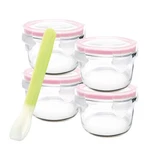 Glasslock Baby Piece Round 165ML Food Container Set + Spoon. Fixed Price $31.95.