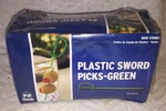 Royal Paper 1000/BOX Green Plastic Sword 3.25'' Food Picks New Sealed. Fixed Price $17.70.
