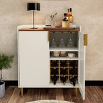 Wine Bar Cabinet Kitchen Buffet Sideboard With 9-BOTTLE Rack White. Fixed Price $173.99.