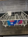 Rubbermaid 6032-AR-WHT Dish Drainer, White Wire, Large, Dry Rack. Fixed Price $42.00.
