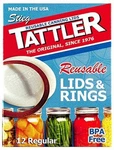 Tattler Regular Mouth Canning Lids With Rubber Rings 12 Pk. Fixed Price $26.49.