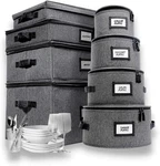 Homelux Theory 8PCS Hard Shell China Containers, Mug Storage, Wine Glass. Fixed Price $108.18.