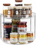 Lamu Tier Lazy Susan Turntable Organizer 9.25'' 9.25IN 1 Pack, Clear. Fixed Price $20.41.