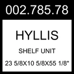 Ikea Hyllis Shelf Unit Indoor/outdoor 23 5/8X10 5/8X55 1/8" 002.785.78. Fixed Price $121.99.