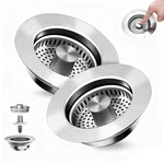 Chichomey Kitchen Sink Drain Strainer Standard, 2PACK 304 Stainless. Fixed Price $33.99.
