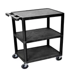Luxor Multipurpose Storage Utility Cart 3 Shelves Structural Foam Plastic -. Fixed Price $164.34.