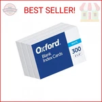 Oxford Blank Index Cards, 4" 6", White, 300 Count Pack) (10002EE). Fixed Price $11.95.