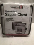 Household Essentials Saucer Chest Window Vision 12 Plate Protectors Folds Flat. Fixed Price $12.20.