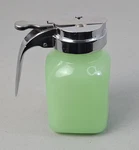 Tablecraft Jadeite Glass Syrup Dispenser 6 Oz. 2.25 X 4.75 Tpc. Fixed Price $21.99.