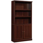 Sauder Select Engineered Wood 3-SHELF Bookcase Cherry Finish. Fixed Price $265.00.
