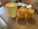 Vintage Tupperware Canisters. Set Of 3. Fixed Price $30.00.