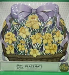 Hester Cook Spring Daffodil Basket" Pad Of 12 Paper Placemats Brand New. Fixed Price $19.99.