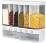 6 Grid Grain Dispenser And Rice Storage Container Kitchen. Fixed Price $24.95.