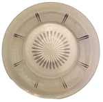 Antique Heisey Glass Wine Champagne Coaster Holder Dish Star Flower Center. Fixed Price $24.00.