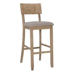 Linon Jordan Wood Bar Stool With Grey Padded Seat Wash Glaze Finish. Fixed Price $106.20.